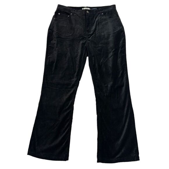 Liz Claiborne Womens 12 Black Velvet “Hepburn” Hi-Rise Jeans Classic 90’s Grunge - Picture 1 of 8